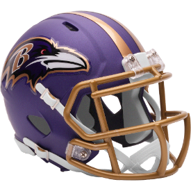 Baltimore Ravens NFL Mini Speed Football Helmet <i>2026 Purple Rising</i>