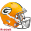 Green Bay Packers 1961 to 1979 Speed Throwback Football Helmet