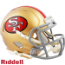 San Francisco 49ers 1964 to 1995 Riddell Mini Speed Throwback Helmet