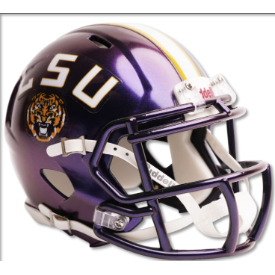 LSU Tigers Speed Football Helmet <B>Purple</B>