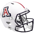 Helmets, Full Size Helmet: Arizona Wildcats Speed Replica Football Helmet <i>Gloss White</i>