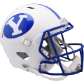 Helmets, Full Size Helmet: Brigham Young Cougars Speed Replica Football Helmet <i>White</i>