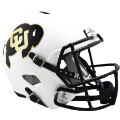 Helmets, Full Size Helmet: Colorado Buffaloes Speed Replica Football Helmet <i>Matte White</i>