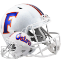 Helmets, Full Size Helmet: Florida Gators Speed Replica Football Helmet <B>Chrome Decals</B>