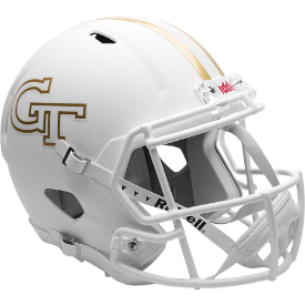 Georgia Tech Yellow Jackets Speed Replica Football Helmet <B>Flat White</B>