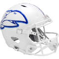 Helmets, Full Size Helmet: Kansas Jayhawks Speed Replica Football Helmet <i>White</i>