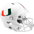 Helmets, Full Size Helmet: Miami Hurricanes Speed Replica Football Helmet