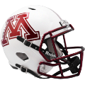 Helmets, Full Size Helmet: Minnesota Golden Gophers Speed Replica Football Helmet <B>Chrome Decal</B>