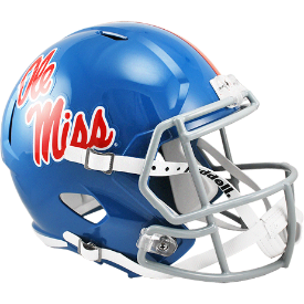 Mississippi (Ole Miss) Rebels Speed Replica Football Helmet <i>Powder Blue</i>