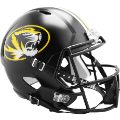 Helmets, Full Size Helmet: Missouri Tigers Speed Replica Football Helmet <i>Anodized Black</i>