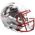 Helmets, Full Size Helmet: New Mexico Lobos Speed Replica Football Helmet <i>Silver</i>