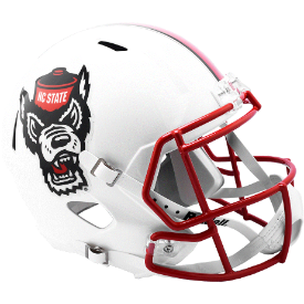 North Carolina State Wolfpack Speed Replica Football Helmet <i>White Tuffy</i>