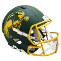 Helmets, Full Size Helmet: North Dakota State Bison Speed Replica Football Helmet <i>Flat Green</i>