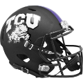 Helmets, Full Size Helmet: TCU Horned Frogs Speed Replica Football Helmet <B>Matte Black</B>