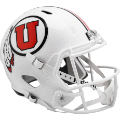 Helmets, Full Size Helmet: Utah Utes Speed Replica Football Helmet <i>White</i>