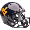 Helmets, Full Size Helmet: West Virginia Mountaineers Speed Replica Football Helmet <i>Glossy Navy</i>