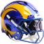 Los Angeles Rams Axiom Football Helmet