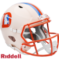 Helmets, Full Size Helmet: Denver Broncos Speed Replica Football Helmet <B>RETRO </B>