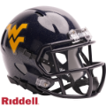 Helmets, Mini Helmets: West Virginia Mountaineers NCAA Mini Speed Football Helmet <i>Glossy Navy</...