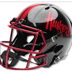 Nebraska Cornhuskers NCAA Mini Speed Football Helmet <b>Blackout</b>